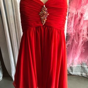 Plus size 18 ruby red homecoming dress